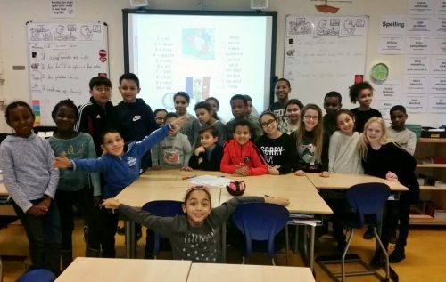 Waalse School Groep 5/6 telt in het Frans