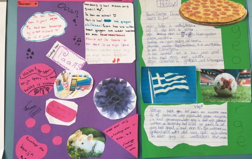 Waalse School Groep 7b aan het bloggen