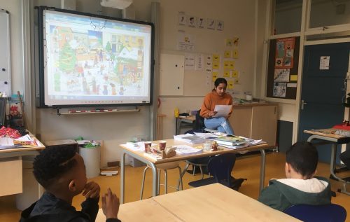 Waalse School Groep 3b werkt aan hun woordenschat