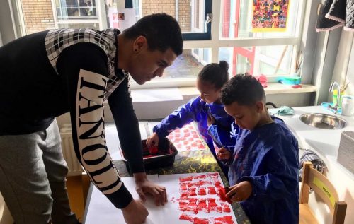Waalse School Groepen 2 leren bouwen