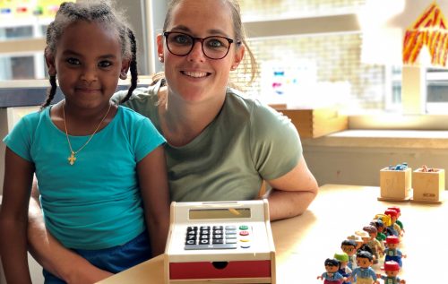 Waalse School Groep 2a leert rekenen met rangtelwoorden