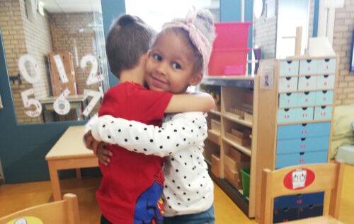 Waalse School De herstelmuur leren gebruiken