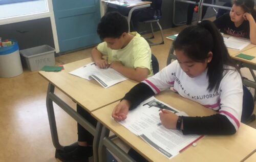 Waalse School Begrijpend lezen in groep 7a