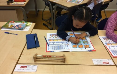 Waalse School Groep 3b leert splitsen