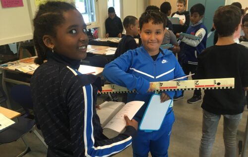 Waalse School Groep 6B leert lengtematen omrekenen
