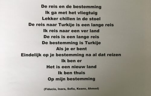 Waalse School Plusklas maakt gedichten