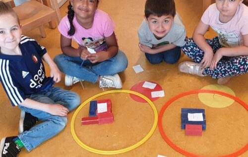 Waalse School Groep 2a leert getallen t/m 10 splitsen