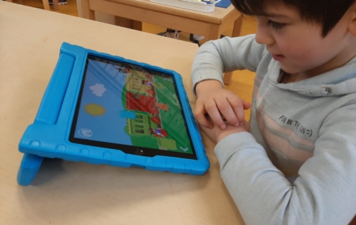Waalse School Groep 1a leert rekenen met de getalrij