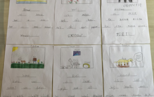 Waalse School Groep 5a leert het schrijven van een ‘elfje’