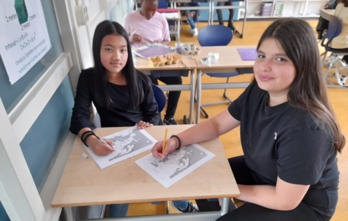 Waalse School Groep 8b leert topografie met EK landen
