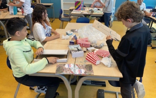 Waalse School Groep 7c maakt technisch ontwerp voor ‘ei-project’