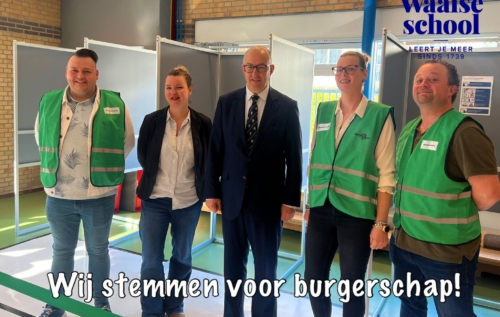 Waalse School Burgemeester Aboutaleb op bezoek