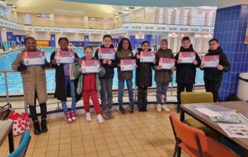 Waalse School Zwemdiploma’s in groep 6