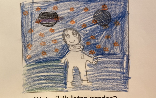 Waalse School Groep 4b leert een creatief verhaal schrijven
