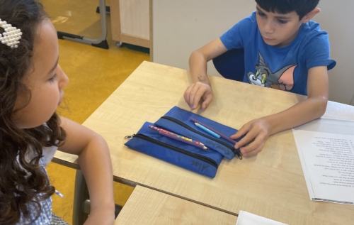 Waalse School Groep 3a leert een tabel invullen