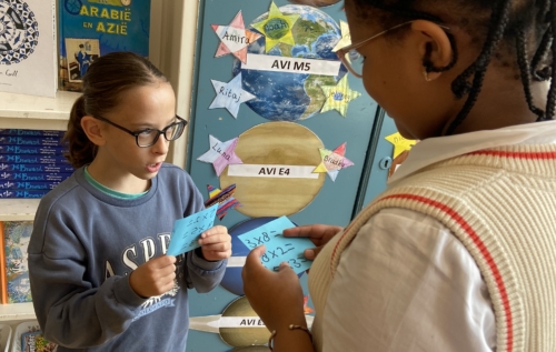 Waalse School Groep 6a leert grote keersommen uitrekenen met behulp van een strategie