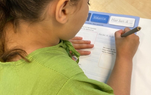 Waalse School Groep 4c leert netjes schrijven